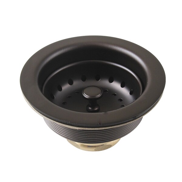 312 Inch Stainless Steel Kitchen Sink Basket Strainer, Oil Rubbed Bronze